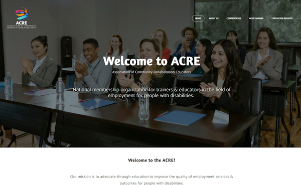 ACRE Educators - is a national membership organization and Community of Practice (CoP) for trainers in the field of employment services for people with disabilities.